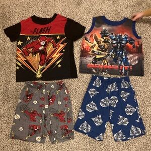 Transformer and flash Pajama Set